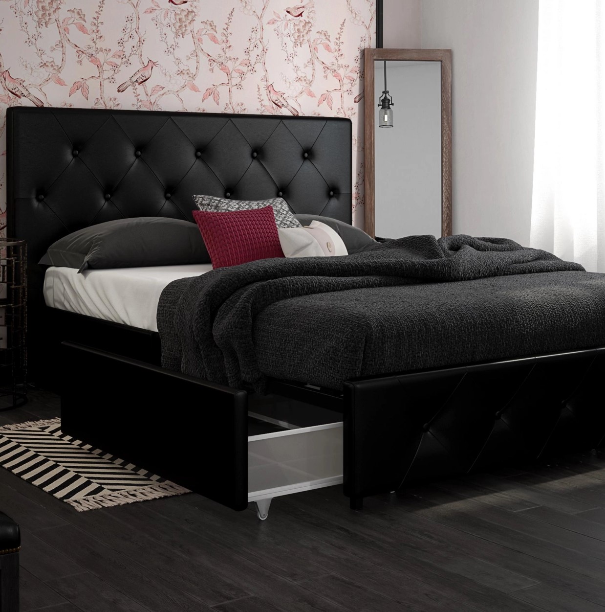 Dana Upholstered Bed with Storage