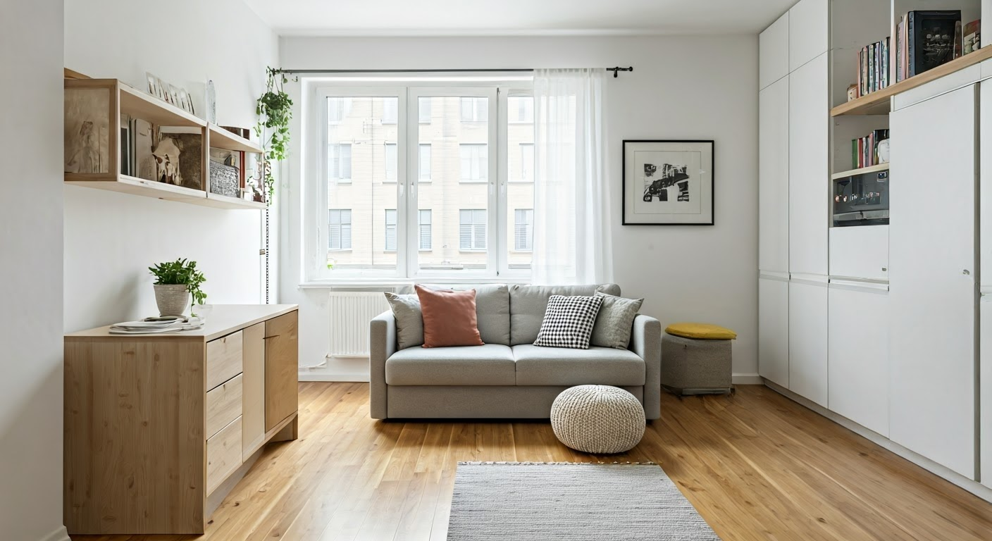 Cozy urban apartment space