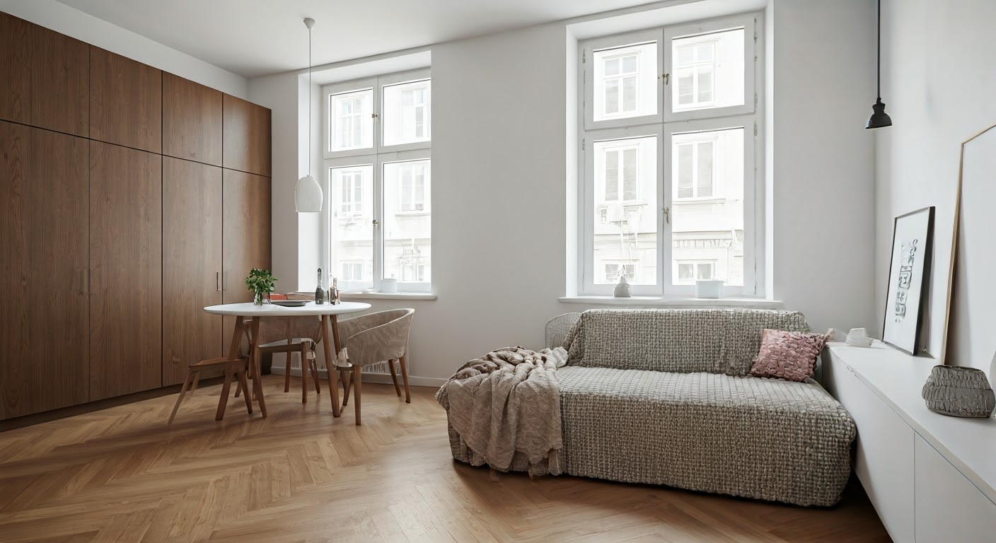 Stylish urban apartment interior