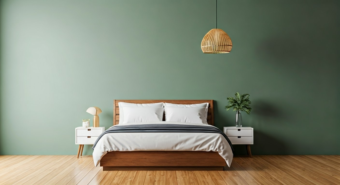 Cozy bedroom promoting relaxation