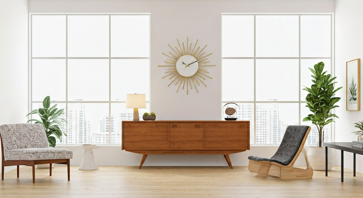 Mid-Century Modern living room