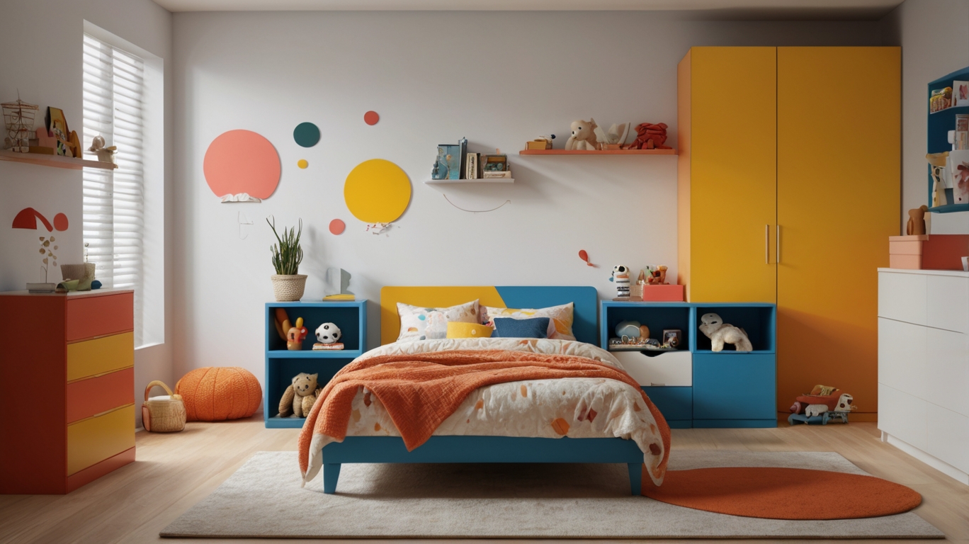 Luxurious kids' room interior