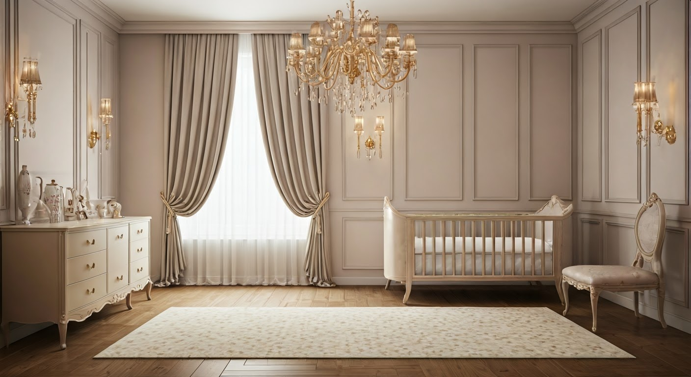 Glamorous children's room design