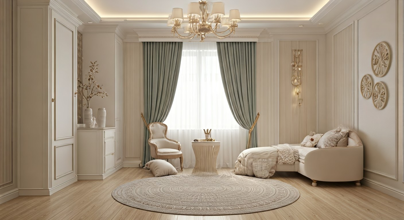 Cinematic kids' room transformation