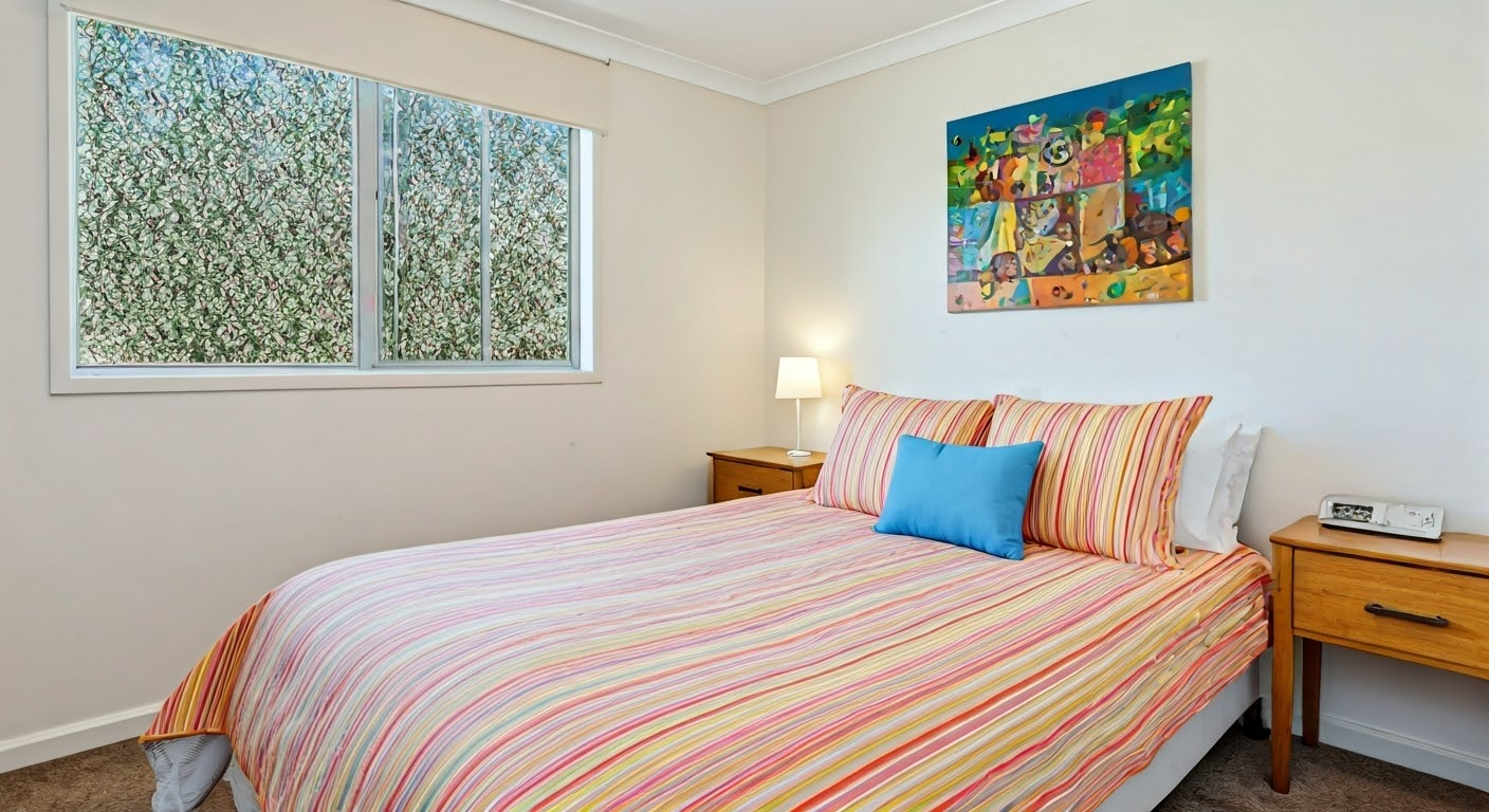 Colorful bedroom decor