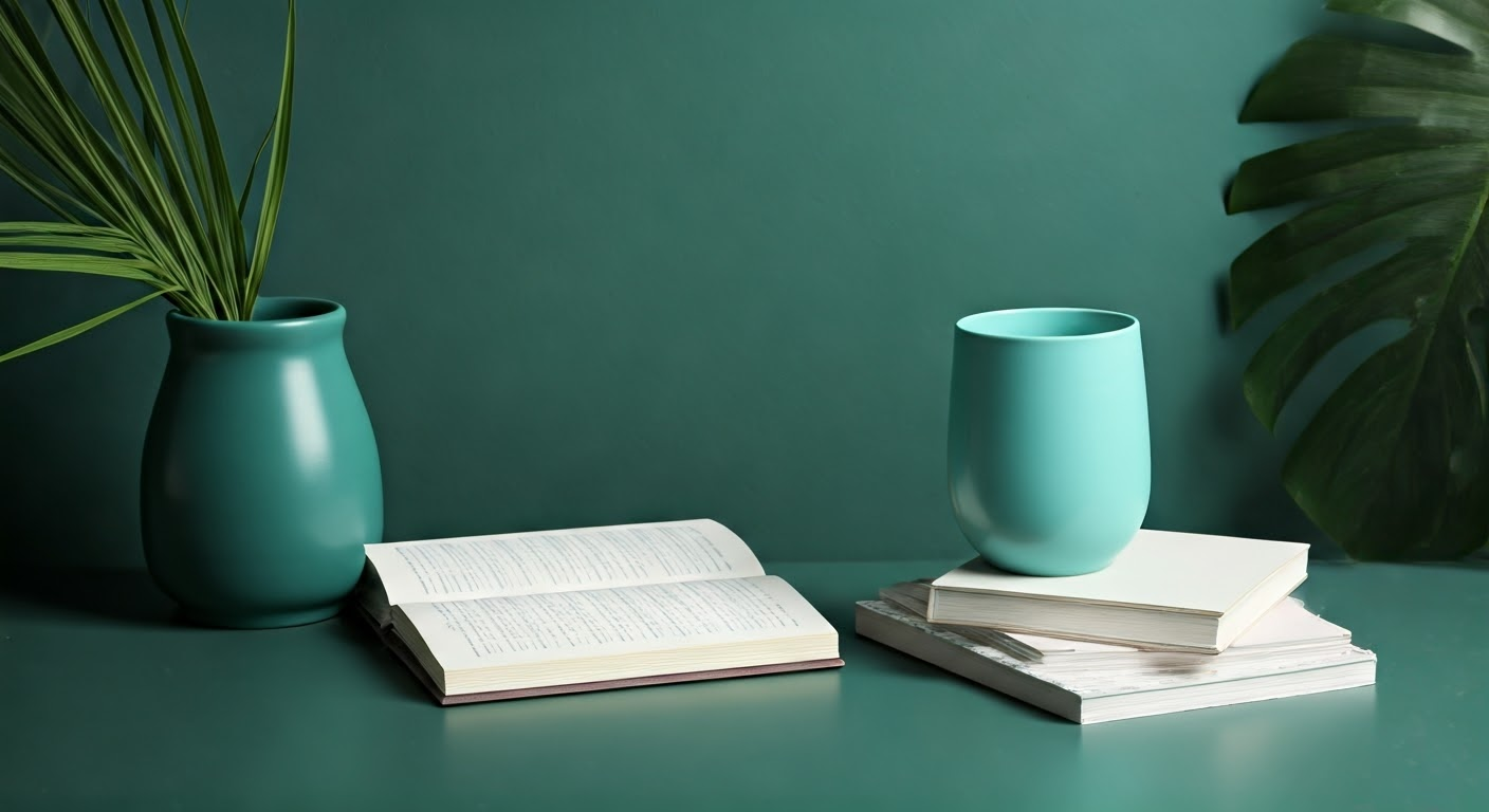 Room showcasing color-coordinated accessories