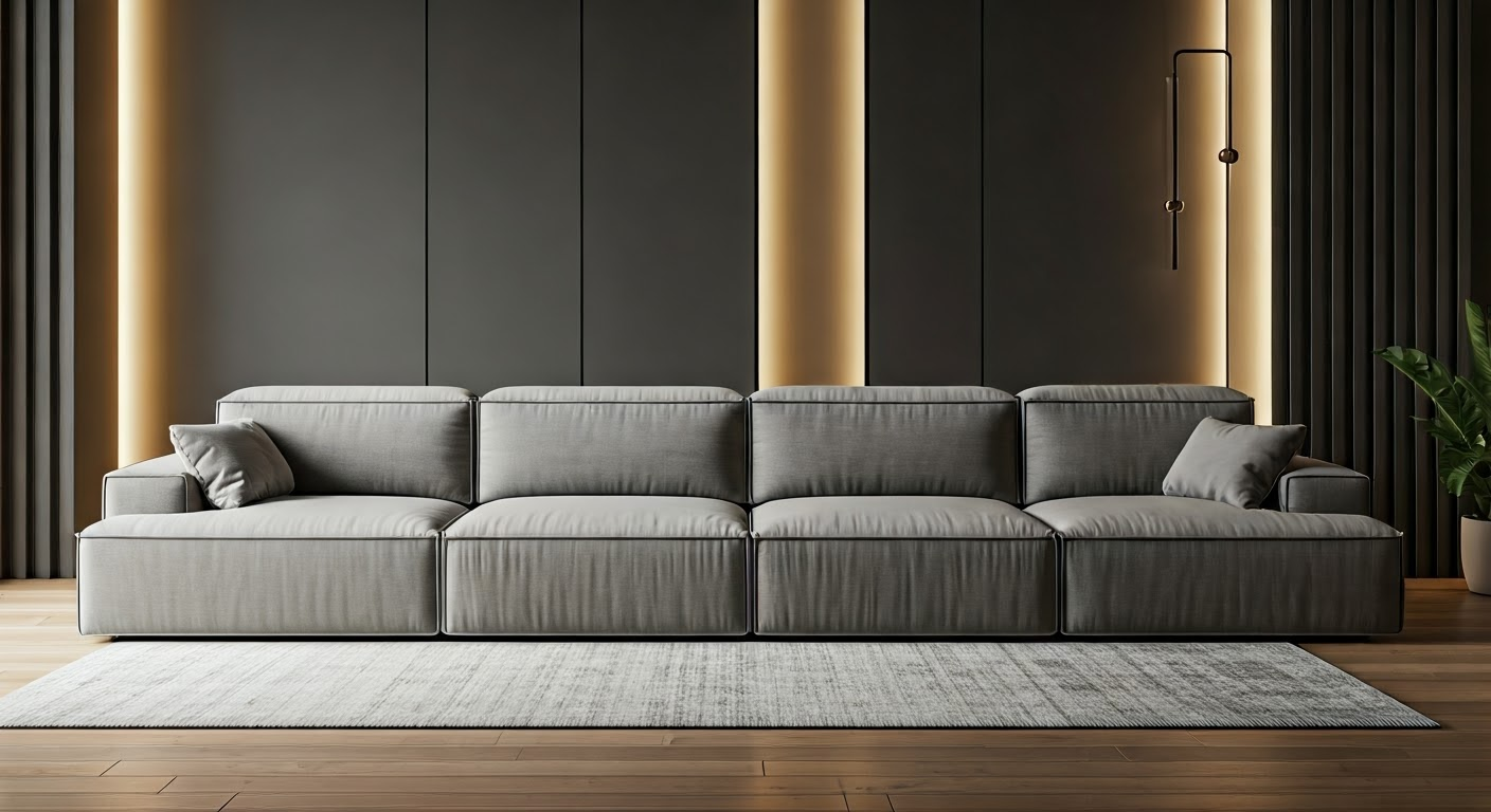 Versatile modular sofa in living space