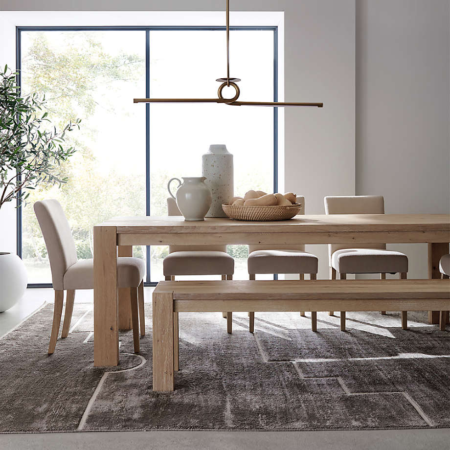 Terra 90" Natural White Oak Solid Wood Dining Table - Crate & Barrel
