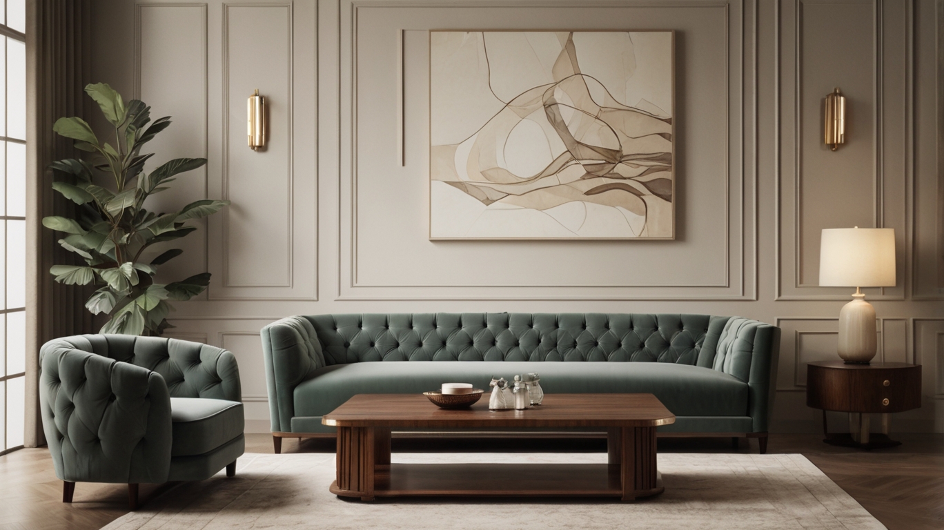 Elegant Art Deco room design