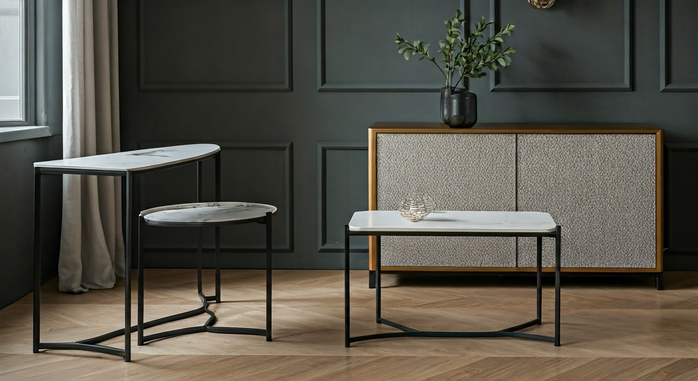 Choosing between sofa and console tables