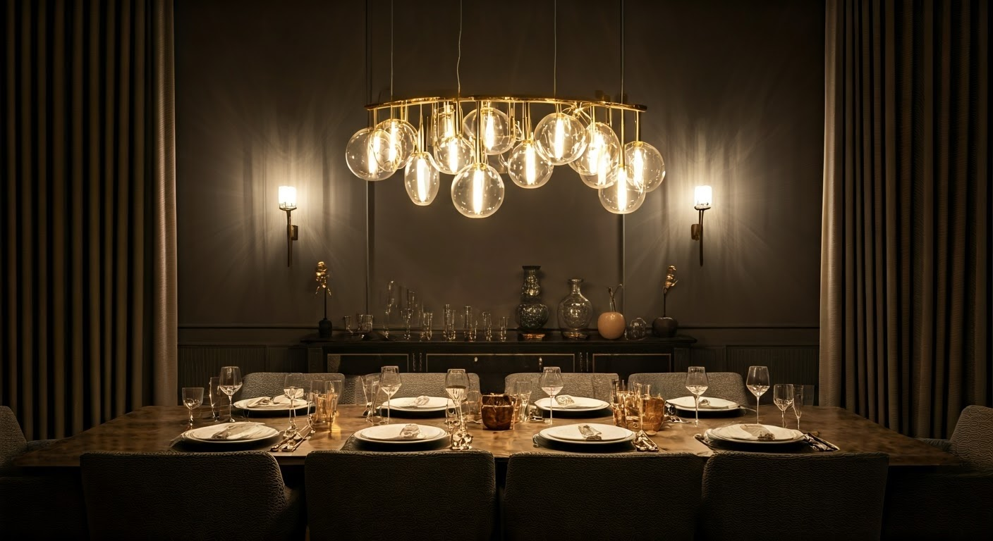 Sophisticated dining room setting