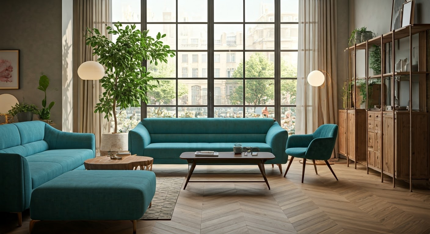 Stylish room with natural light