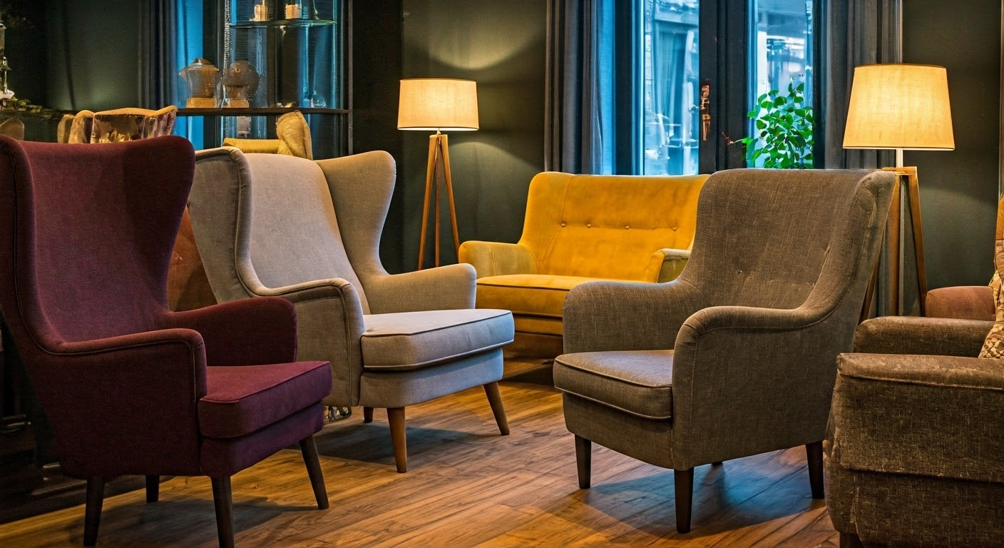 Cozy interior with accent chairs