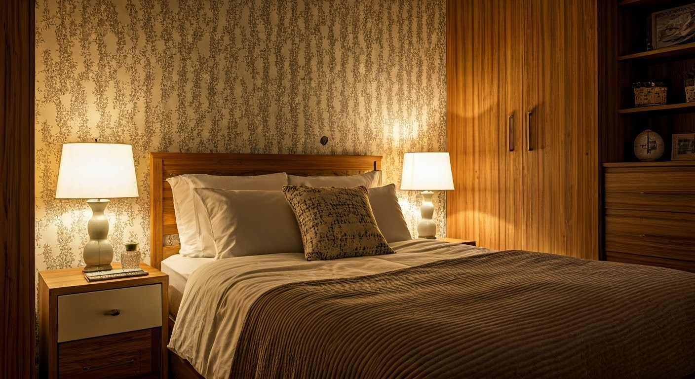 Cozy rental bedroom decor