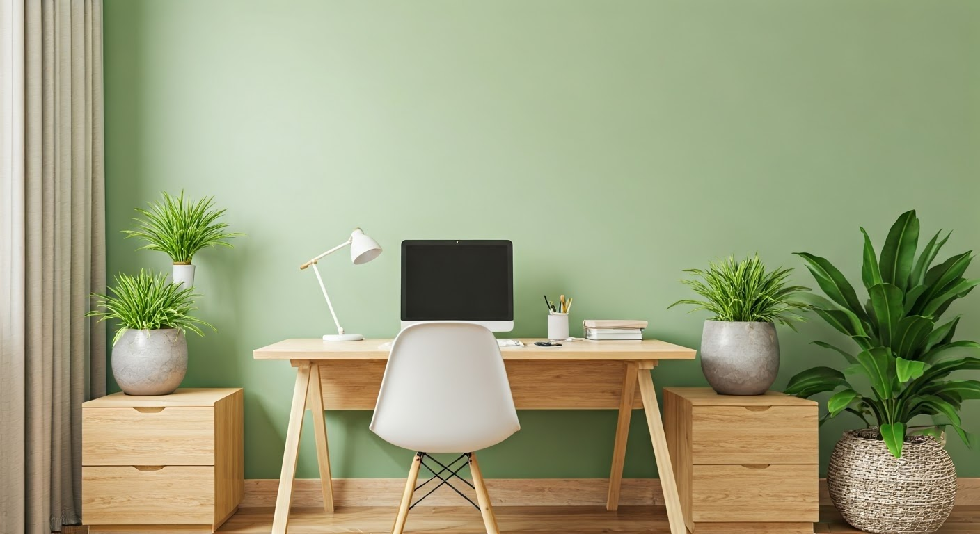 Stylish small space home office