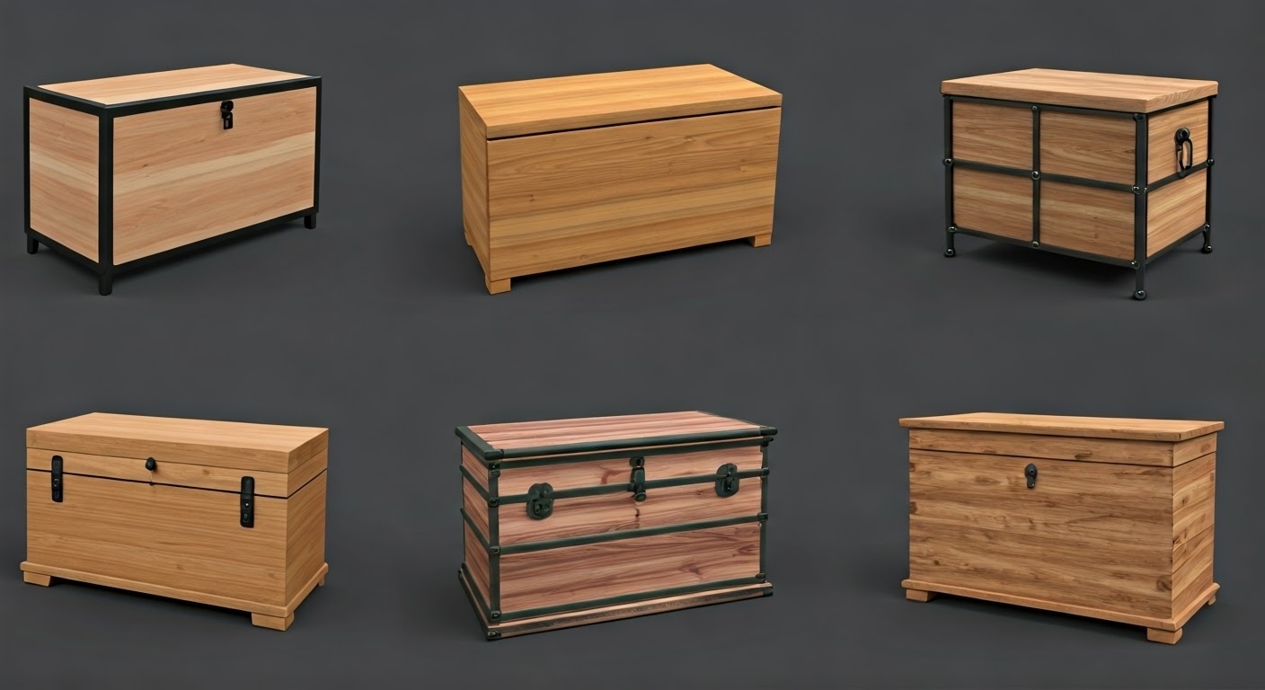 Variety of storage chest styles